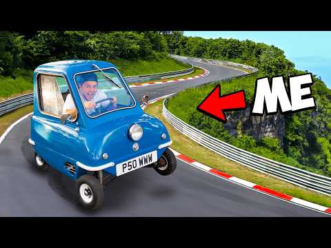 World's Smallest Car On World's Largest Race Track