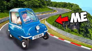 World's Smallest Car On World's Largest Race Track