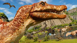 Massive Battle: ALL Land DINOSAURS | Jurassic World Evolution 3 🦖 screenshot 2