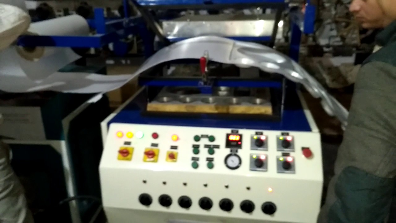 THERMOCOLE DISPOSABEL CUP PLATE GLASS MAKING MACHINE SK.ENGINEERS