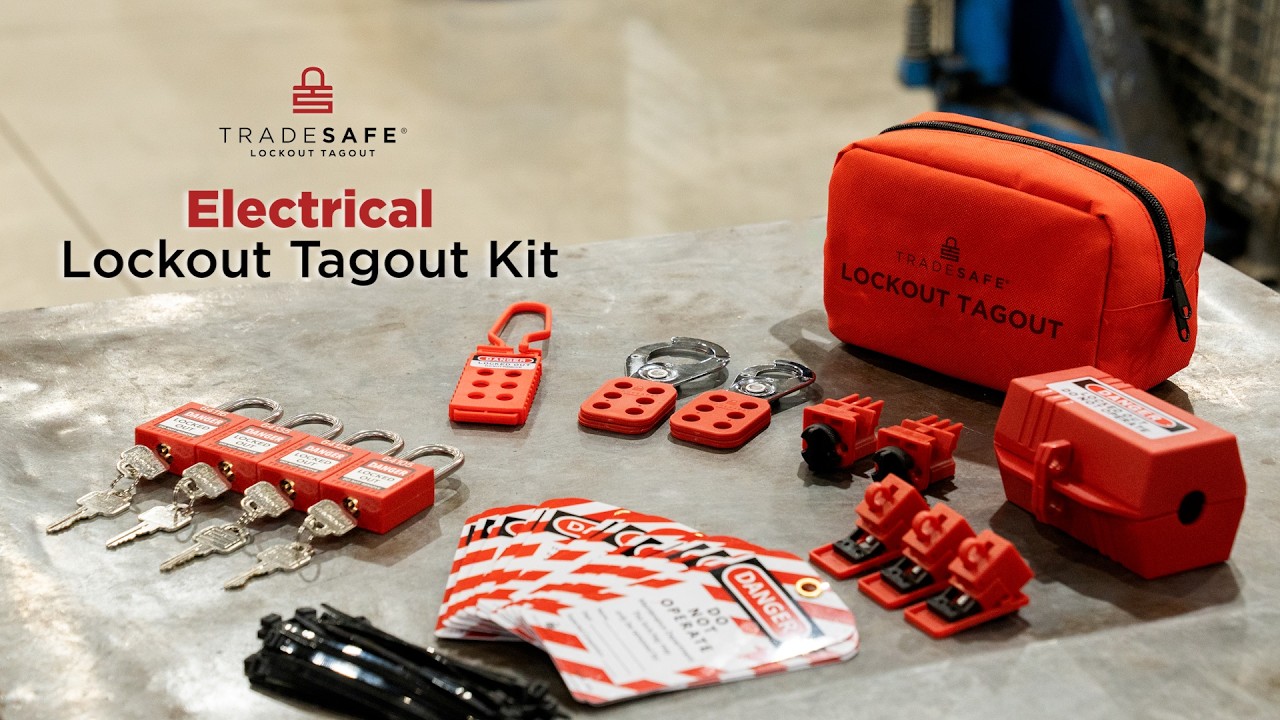 Electrical Lockout Tagout Kit - 34-piece Kit | TRADESAFE - YouTube