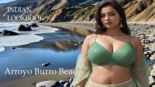 4K AI ART Indian Lookbook Plus Size Goddess Model Video - Arroyo Burro