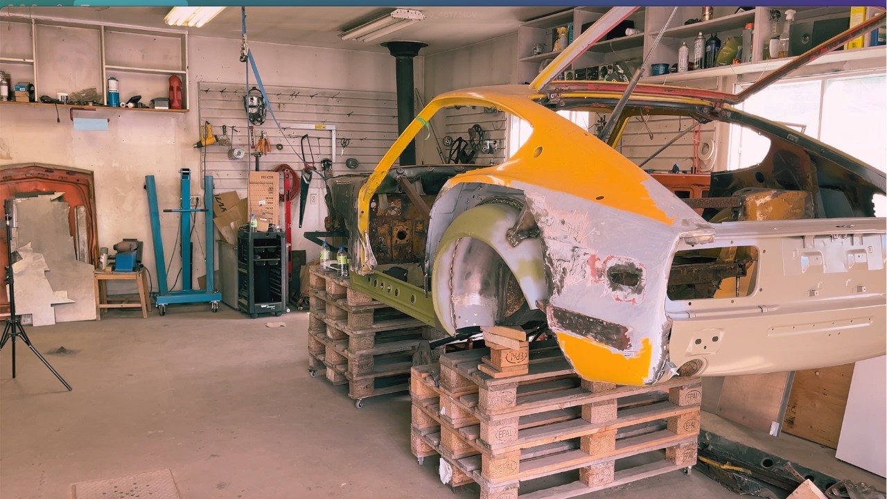 Datsun 240z Restoration - Inner Fender and Dogleg Replacement.