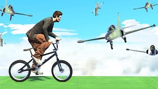 MISSION IMPOSSIBLE: 10 JETS vs. 1 BIKER! (GTA 5 Funny Moments)