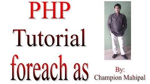Learn PHP Tutorial 18 foreach as function