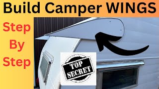 Build wings for your vintage camper Step by Step DIY rebuild vintage travel trailer RV