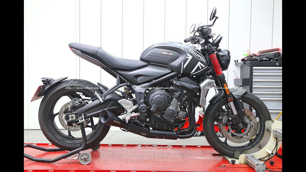 X3MOTO TRIUMPH TRIDENT 660 SPARK排氣管 黑鋼60'S系列全段管 有觸媒、有消音塞 JIN BOWA Racing Team YouTube