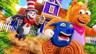 Buddy the Unicorn & Hellish Nanny Plays: Hello Neighbor CAT IN THE HAT MOD screenshot 4