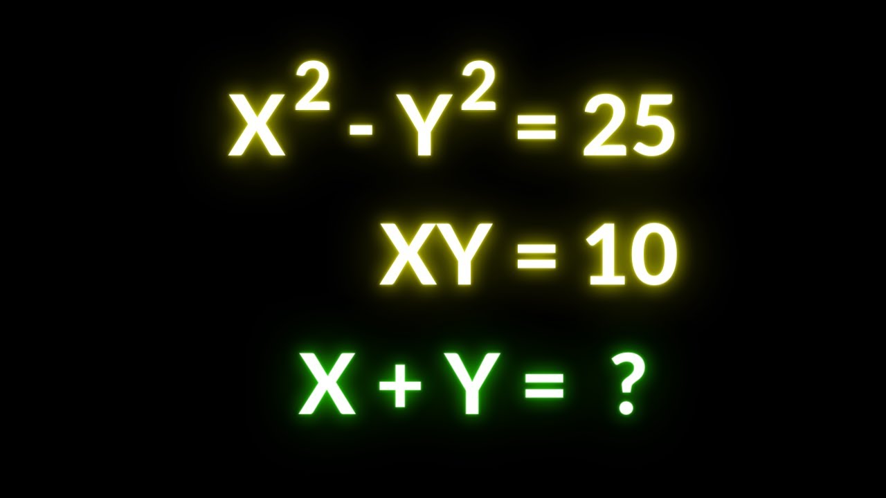 A Nice Problem of Algebra | 2 Different Methods to Solve - YouTube