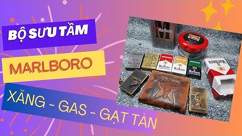 Bộ sưu tầm Marlboro gồm Zippo Mỹ / gạt tàn thuốc/quẹt gas/ bóp ít gặp!