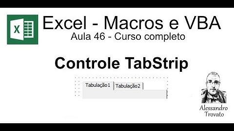 #46 - Curso de Macros e Excel VBA - Controle TabStrip