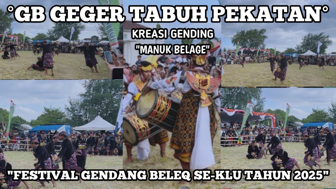 GB GEGER TABUH PEKATAN DENGAN PENONTON PALING RAME DI ACARA FESTIVAL GB SE-KLU TH 2025
