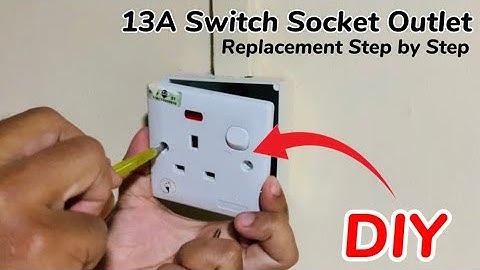 How to Replace 1 Gang 13A Switch Socket Outlet | Broken 13A Plug Socket Replacement DIY
