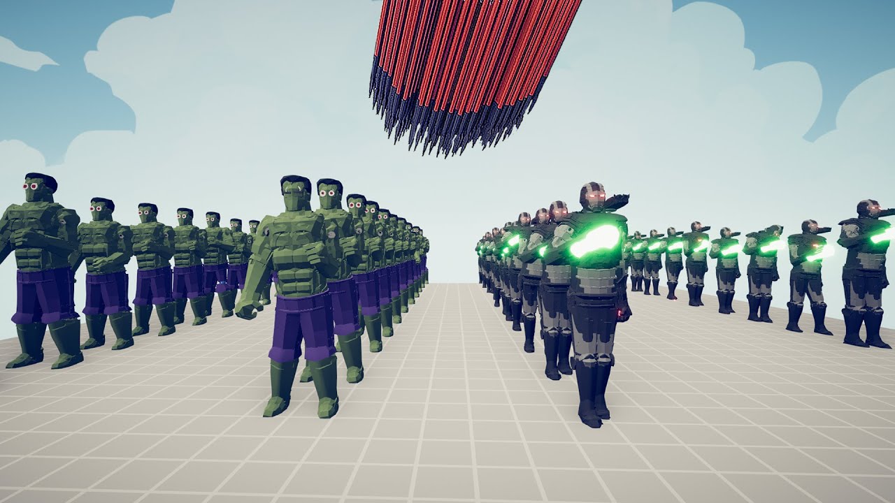 Small Size BOXING ROBOT + HULK Army vs Every God | Tabs Simulator