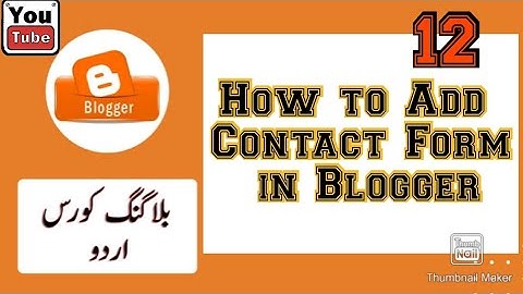 How to Add Contact Form in Blogger | Contact US Generator for Blogger Free | Blogger Contact Form