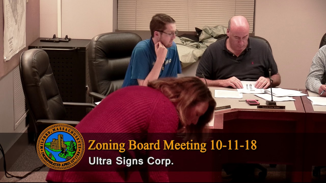 Milford Zoning Board of Appeals meeting October 11, 2018 YouTube
