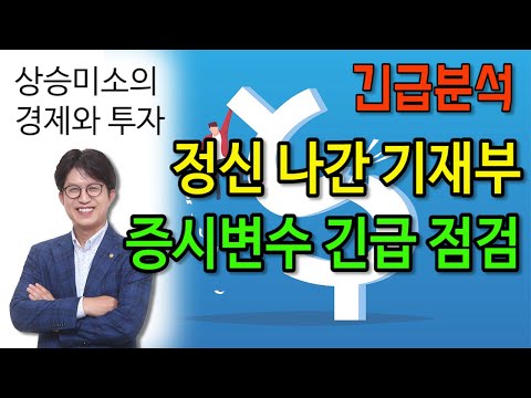 증시 변수 긴급 점검, 정신 나간 기재부