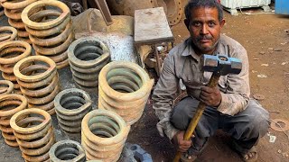 Most Incredible Hammer Forging Process Without Any Safety Gear.