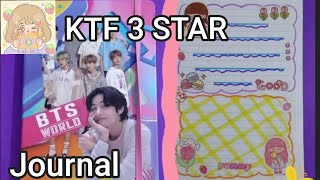 Journal with me/BTS diary😊🥰📕📙📒📗📘💜#bts #cute #journal #ktf 3 star#📒