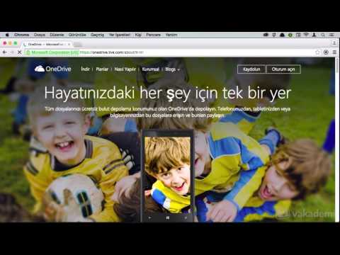 Microsoft OneDrive Kullanım Rehberi -  Microsoft Hesabınız Ile OneDrive'a Giriş