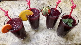 عصير البنجر 💪باربع نكهات مختلفة#  Beet Juice #مطبخ_دعاء_عامر