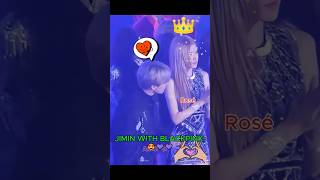 Jimin always has a special affection for Blackpink girls!!❤️❤️ #bts #blackpink #jimin