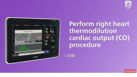 Perform a C.O. procedure with the IntelliVue patient monitor