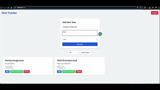 Task Tracker Live Demo