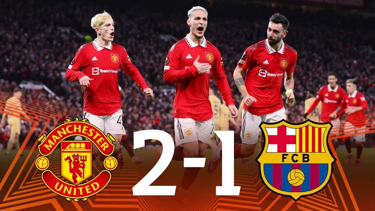 ملخص مباراة 🔥مان يوناتيد (2-1) برشلونة 🔥اياب يورباليج◄2023 🔥وجنون عصام الشوالى