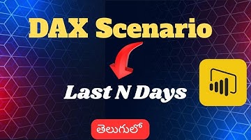 DAX Interview Questions | Last N Days Function in Power BI | Telugu Data Hub
