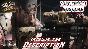 REGULAR RAID RESET #76 | Ghost Recon Breakpoint Gameplay | H4VOC G4MING