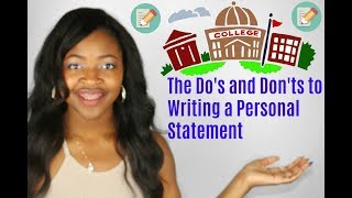 The Personal Statement Advice from a UNC Student Pt.1⎜The Do's and Don'ts⎜DymondStar