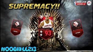 Nba Live Mobile Supremacy Complete 93 Ovr Lebron James