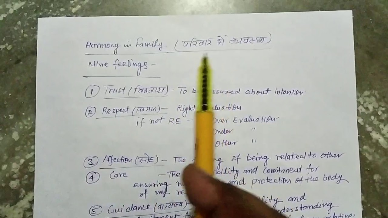 Harmony in Family: Nine Feelings - YouTube