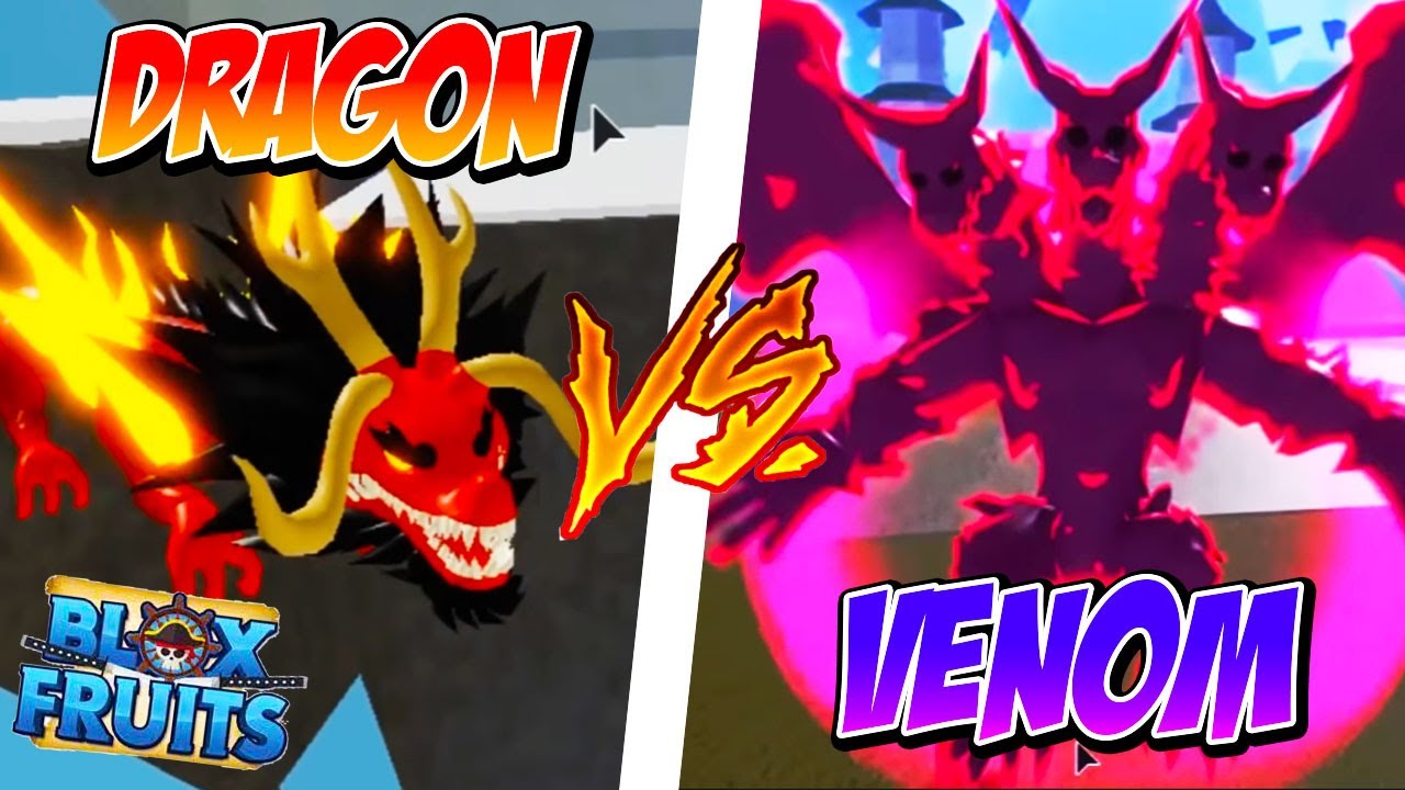 COMPARANDO FRUTAS DRAGON VS VENOM no BLOX FRUITS !! * QUAL É A MELHOR FRUTA  * 