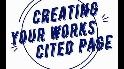 How to Create a Works Cited Page Using EasyBib
