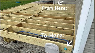 The Easy Way To Extend/Relocate A Hose Bib Under Your Deck.