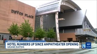 Hotel numbers up since amphitheater opening