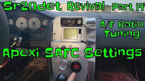 Part 14: Apexi Safc Tuning for Air Fuel ratio  - Drift Car Revival! S14 Sr20det 240sx