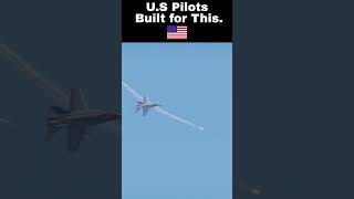 The U.S. Fighter Pilot Evades Incoming Missile #shorts