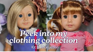 My Entire Kit & Maryellen American Girl Outfit Collections | A Peek into My Collection