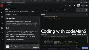 Codewars 7 kyu Alphabet War Javascript