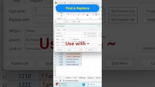 How use find replace formula excel tricks #computer #excelshortcuts #hilights #Productivity #symbol