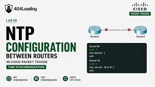 Information NTP Configuration Between Routers | Cisco Packet Tracer Lab | 404 Loading News
