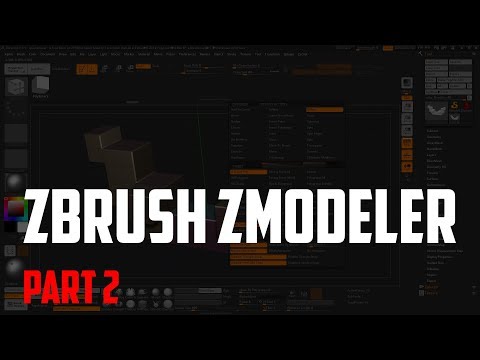 Zbrush Zmodeler. Polygon Actions. Part 2.