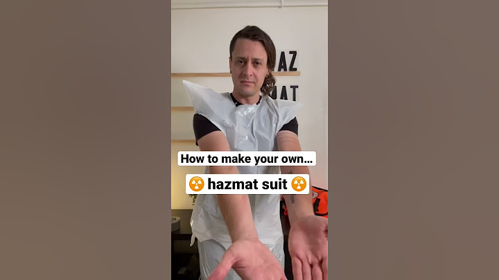 Nuclear war? No worries, let’s make a hazmat suit with things around the house #shorts #health #war