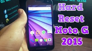 Hard Reset Moto G 2015 | Restablecer de fábrica | Memo Castillo