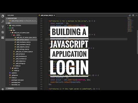 Building a JavaScript application - login pt 8