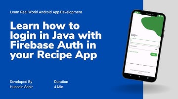 Building a Recipe App in Android Studio: Firebase Authentication for Login in Recipe App