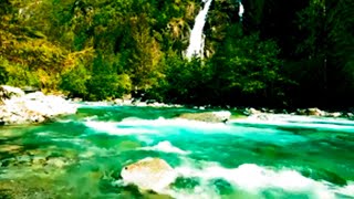 Waterfall in Plitvice Lakes in Croatia 4k. Mountain Waterfall Sounds/ Sleep/ Mediation/ Anxiety